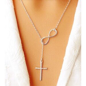 Cross Lariat Necklace